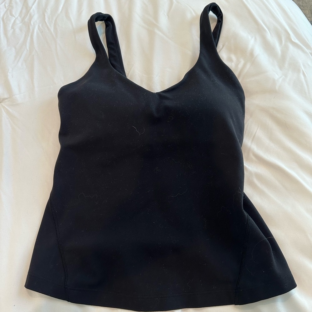 Lululemon Athletica Black Fitted Sleeveless Camisole